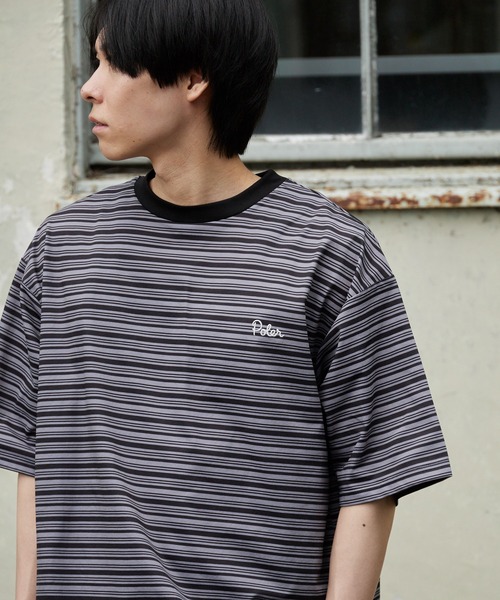 POLeR（ポーラー） tシャツ 90's STRIPE QUICK DRY TEE 90年代