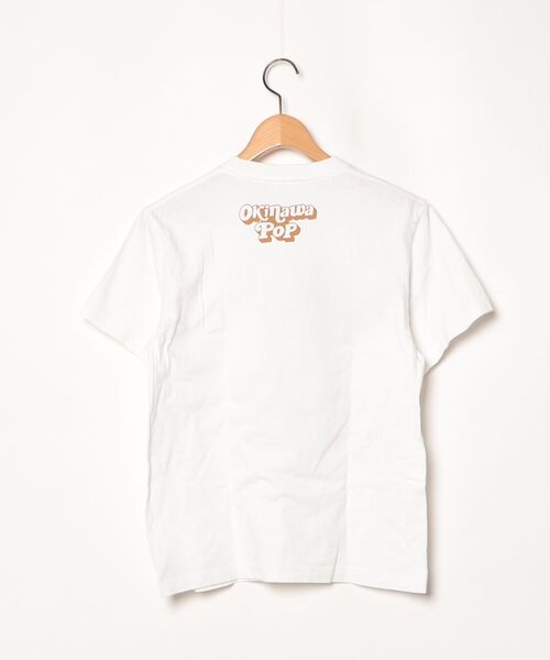 「PEANUTS」 半袖Tシャツ「okinawapop.jpコラボ」 S ホワイト レディース_画像2