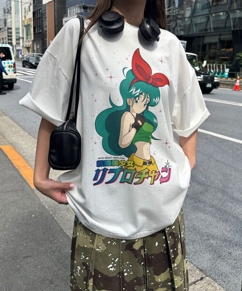 「RePRODUCTION LABEL」 半袖Tシャツ FREE ネイビー レディース_画像3