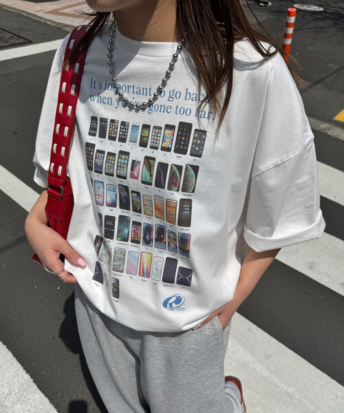 「RePRODUCTION LABEL」 半袖Tシャツ FREE ネイビー レディース_画像8