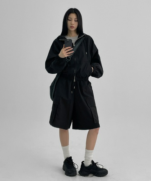 「BLACKUP」 カーゴパンツ FREE ブラック レディース_画像8