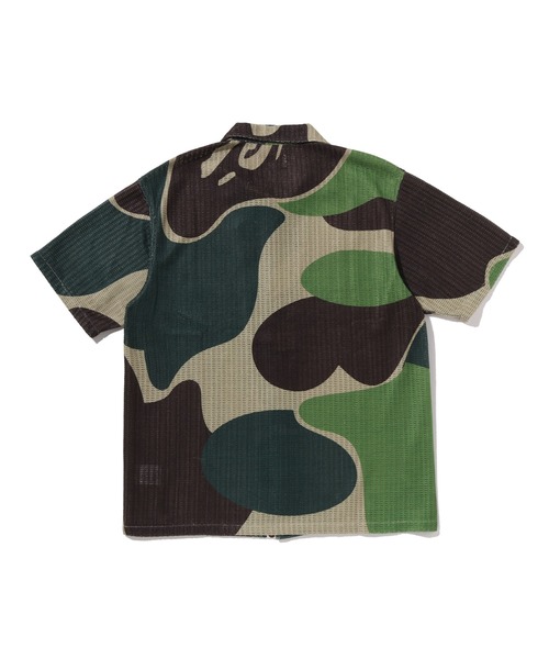 A BATHING APE（アベイシングエイプ） シャツ 半袖 MEGA ABC CAMO MESH