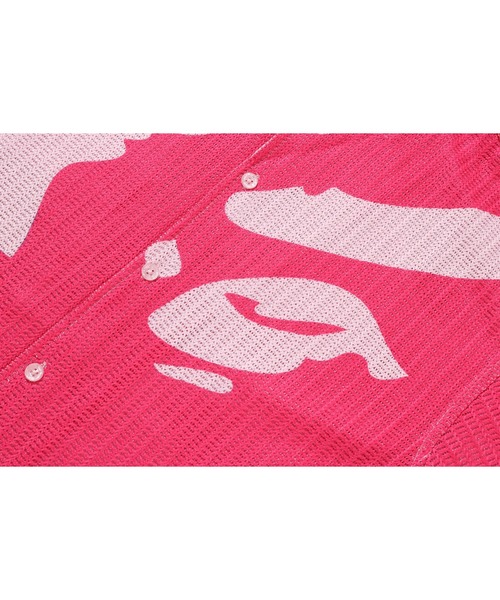 A BATHING APE（アベイシングエイプ） シャツ 半袖 MEGA ABC CAMO MESH