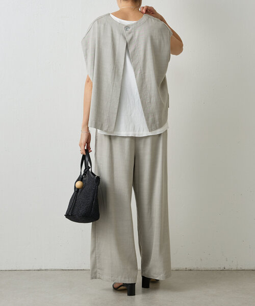 CPG グレー パンツ レディース　サイズ2 BEARDSLEY（ビアズリー） パンツ 0 ライトグレー レディース