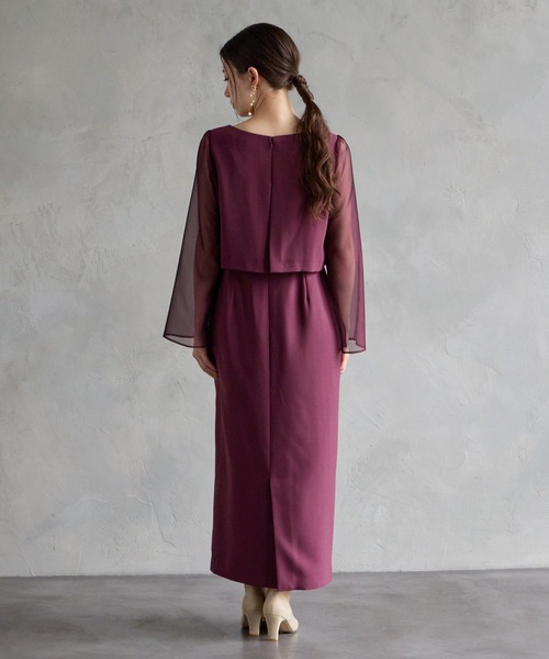 「AIMER」 長袖ワンピース MEDIUM ブラック レディース_画像4