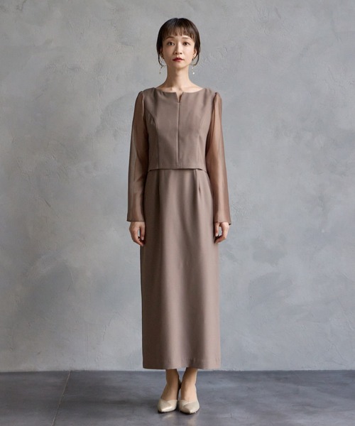 「AIMER」 長袖ワンピース MEDIUM ブラック レディース_画像7