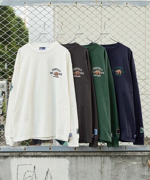 「PEN FIELD」 長袖Tシャツ M スミクロ メンズ_画像2