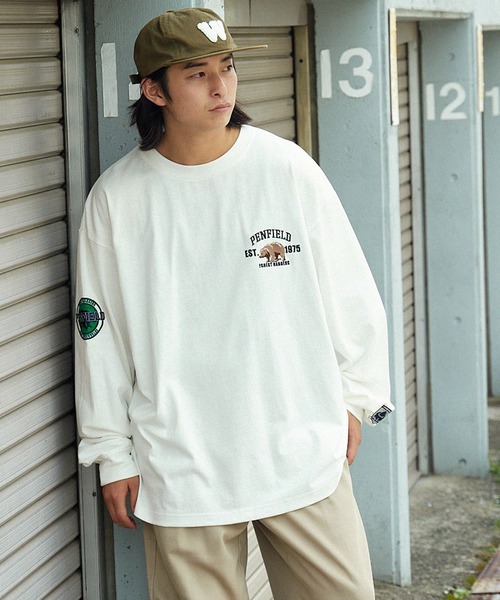 「PEN FIELD」 長袖Tシャツ M スミクロ メンズ_画像3
