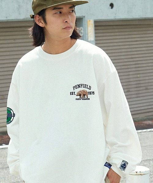 「PEN FIELD」 長袖Tシャツ M スミクロ メンズ_画像4