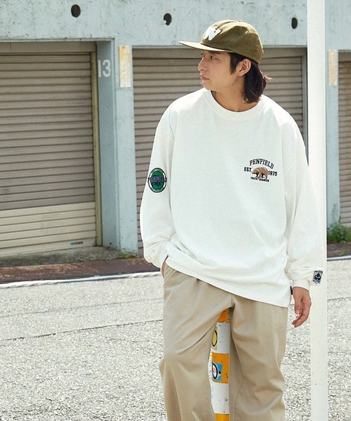 「PEN FIELD」 長袖Tシャツ M スミクロ メンズ_画像5