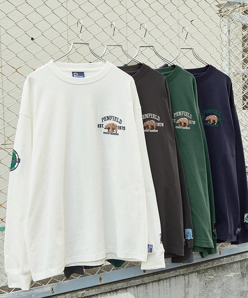 「PEN FIELD」 長袖Tシャツ M スミクロ メンズ_画像9