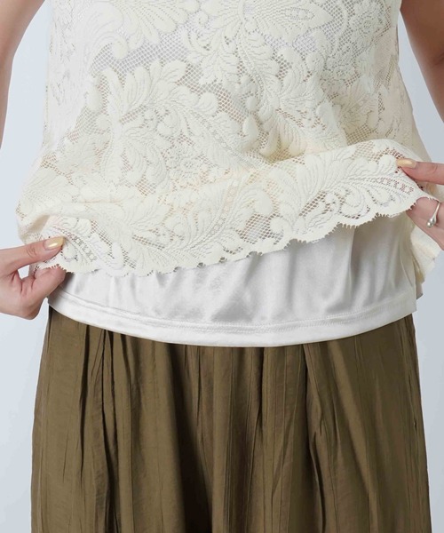 LADY LUCK LUCA（レディラックルカ） tシャツ LC/LLL リーフレース
