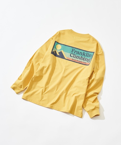 「Franklin Climbing」 長袖Tシャツ SMALL イエロー メンズ_画像9