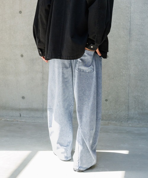 「PBLIM」 イージーパンツ MEDIUM ブラック レディース_画像5