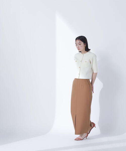 「NATURAL BEAUTY BASIC」 ニットカーディガン FREE ベージュ レディース_画像9