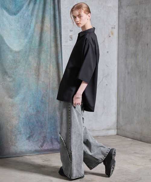 「SERACE」 デニムパンツ S ライトグレー メンズ_画像6