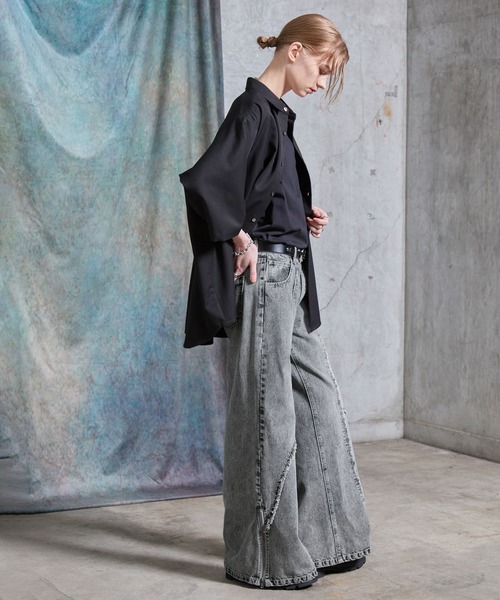 「SERACE」 デニムパンツ S ライトグレー メンズ_画像8