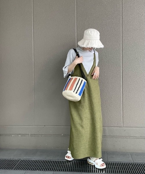 「CHIGNON」 キャミソールワンピース FREE ブラック レディース_画像7