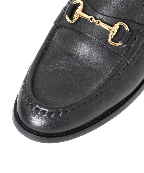 極美品 CAMINANDO カミナンド ビットローファー 厚底 黒 24 CAMINANDO（カミナンド） ローファー 別注 CLASSIC BIT LOAFERS