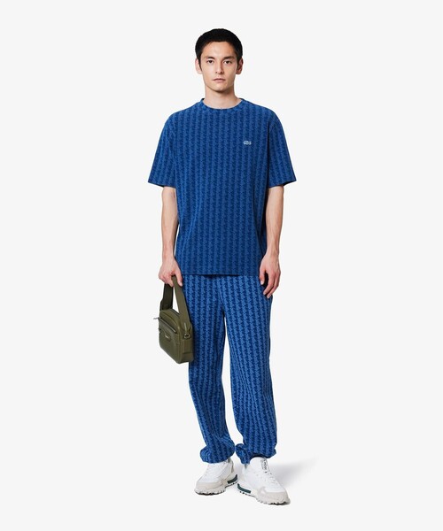「LACOSTE」 スウェットパンツ 42 ライトインディゴブルー メンズ_画像5