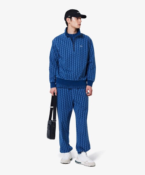 「LACOSTE」 スウェットパンツ 42 ライトインディゴブルー メンズ_画像6