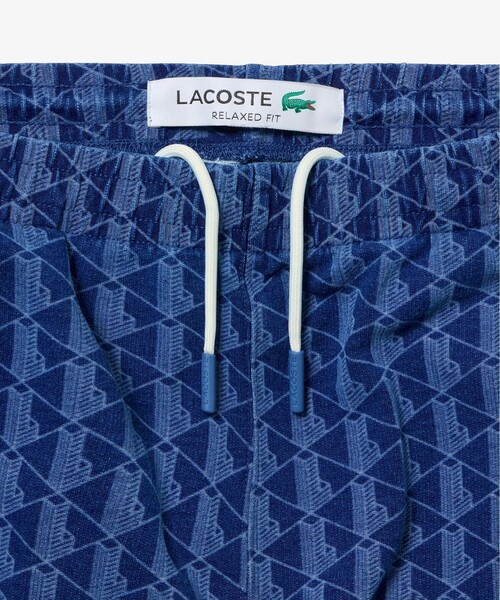 「LACOSTE」 スウェットパンツ 42 ライトインディゴブルー メンズ_画像9