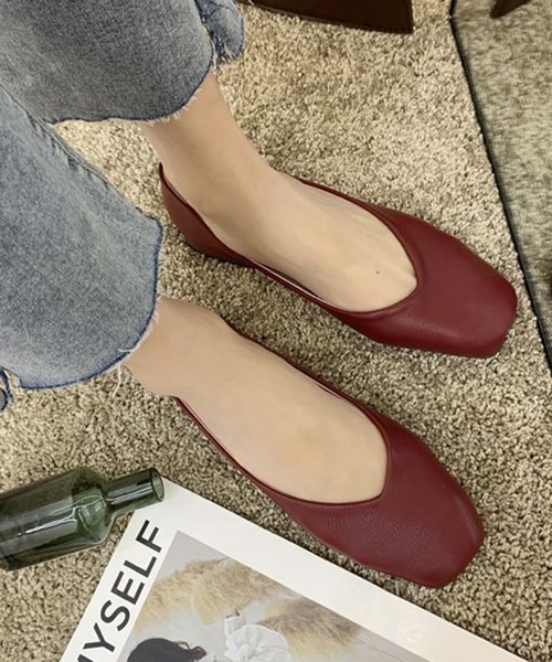 STYLEBLOCK（スタイルブロック） パンプス Vカットスクエアトゥ