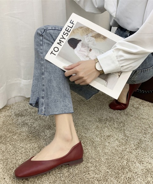 STYLEBLOCK（スタイルブロック） パンプス Vカットスクエアトゥ