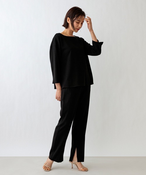 ブラウス シャツ 「SETENS/セテンス」ストレッチマテリアルブラウス レディース SETENS ブラウス シャツ 「SETENS/セテンス」ストレッチ