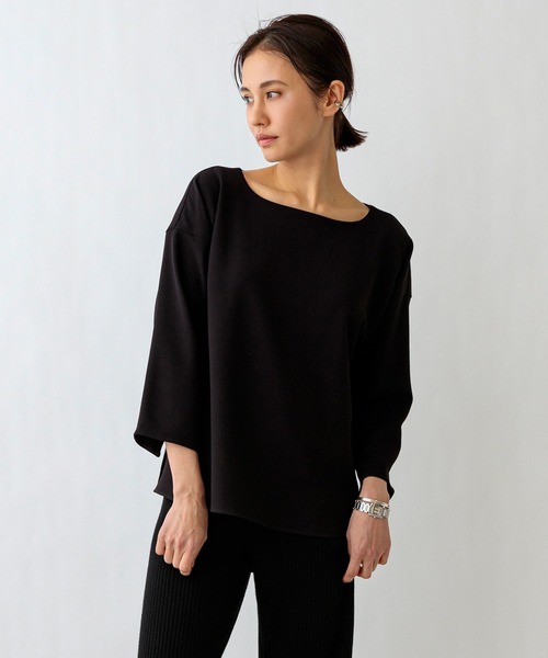 ブラウス シャツ 「SETENS/セテンス」ストレッチマテリアルブラウス レディース SETENS ブラウス シャツ 「SETENS/セテンス」ストレッチ