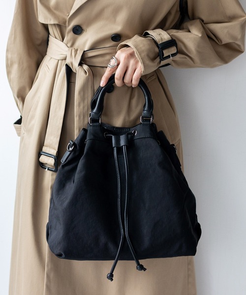 美品　supreme ナイロン 2way トートバッグ　ショルダーバッグ　巾着 VitaFelice（ヴィータフェリーチェ） トートバッグ 巾着2wayナイロン