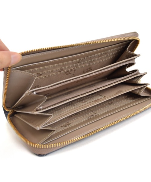 NATURAL BEAUTY ドット柄 長財布 NATURAL BEAUTY 財布 「NATURAL BAG ＆ WALLET」シャイニー