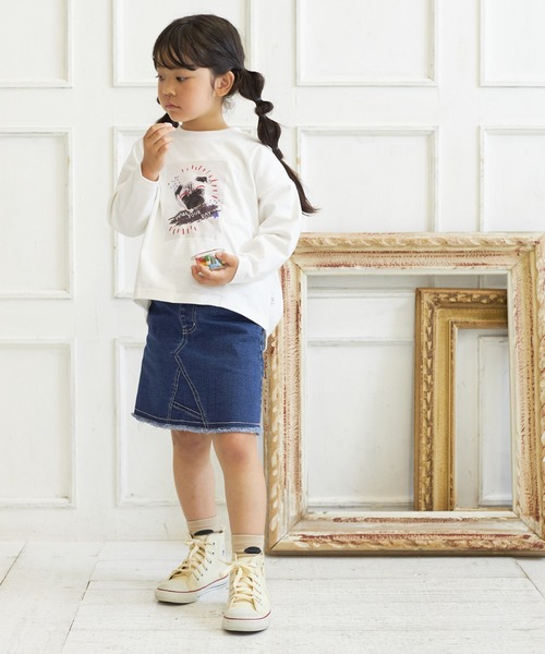 MAKE YOUR DAY スカート リメイク風ベーシックスカート90〜140cm