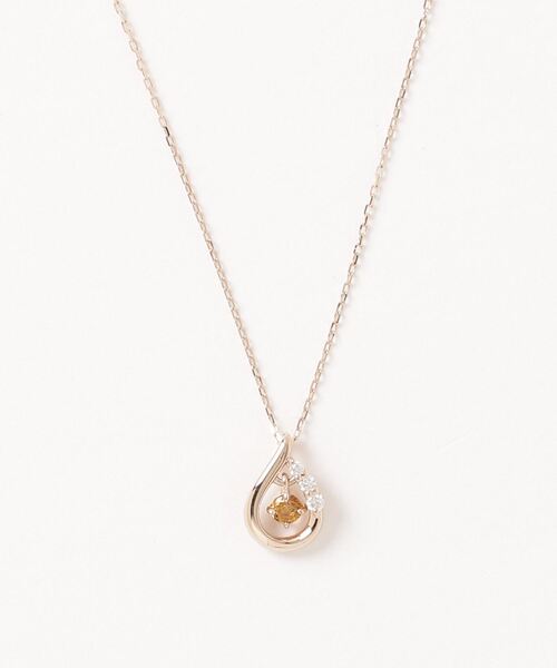 ネックレス 「11月誕生石」K18ピンクゴールド ネックレス レディースの画像