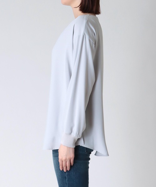 ブラウス シャツ ボートネック・Tシャツ 風ブラウス レディース Jines ブラウス シャツ ボートネック・Tシャツ 風ブラウス
