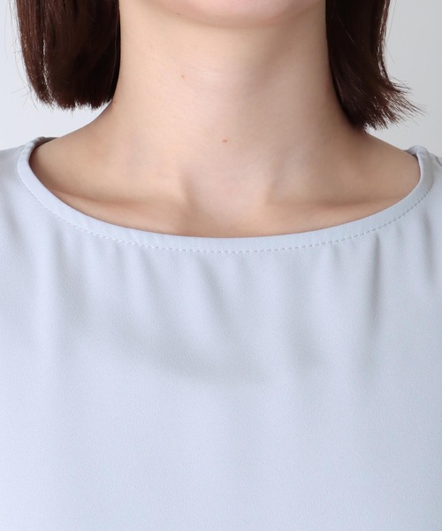 ブラウス シャツ ボートネック・Tシャツ 風ブラウス レディース Jines ブラウス シャツ ボートネック・Tシャツ 風ブラウス