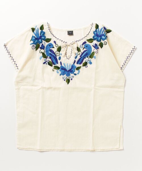 ブラウス シャツ HAND EMBROIDERY S/S BLOUSE レディース