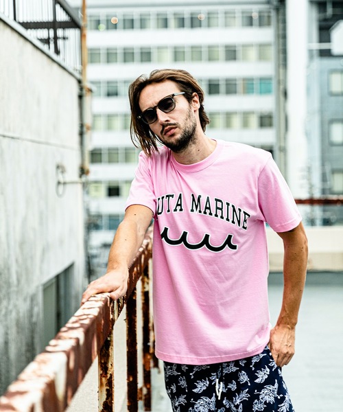 【muta】× ACANTHUS ロゴ Tシャツ ACANTHUS x muta MARINE Trimming Pocket Tee [全3色] – muta