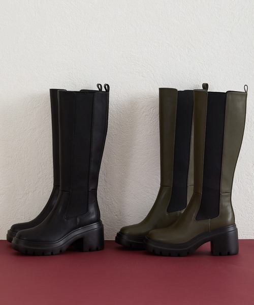 ORiental TRaffic ブーツ 厚底サイドゴアロングブーツ 31512