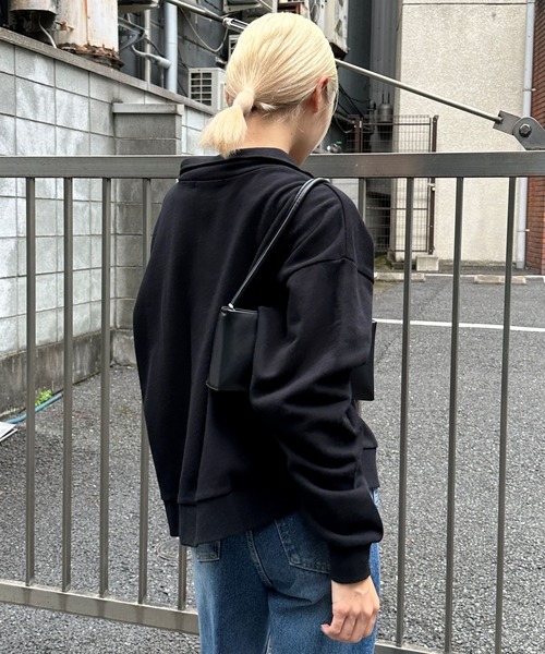 トレーナー スウェット 「UNISEX」ALAND／circlehalfジップ（ウラケ） 2973761 レディース ALAND トレーナー スウェット 「UNISEX」ALAND／circlehalf