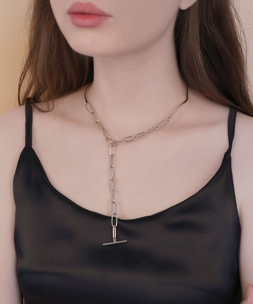 CEMO NEMO（セモネモ） ネックレス 2way コンビチェーン Y字 マンテル