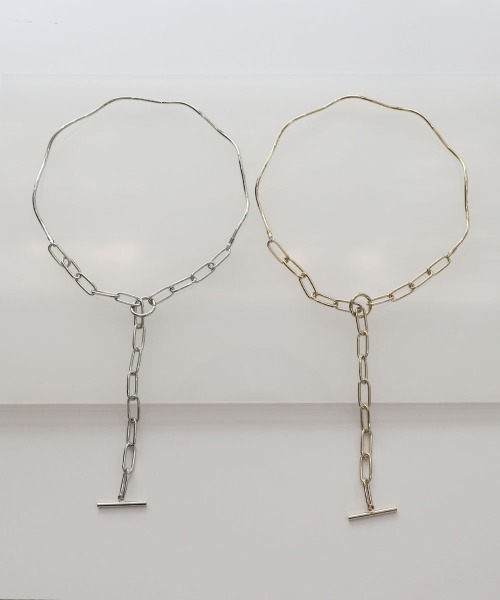 CEMO NEMO（セモネモ） ネックレス 2way コンビチェーン Y字 マンテル