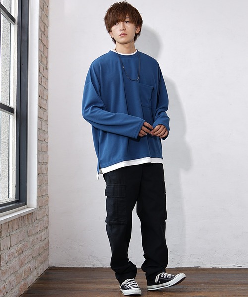 MinoriTY tシャツ 「MinoriTY」レイヤードビッグシルエットロンT