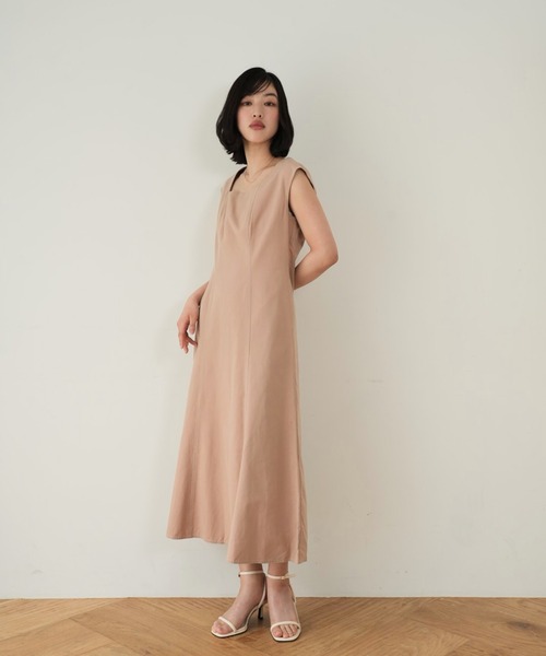 STAUD ワンピース ドレス ロング フレアー STAUD スタウド ロングドレス ロングワンピース フレアワンピ
