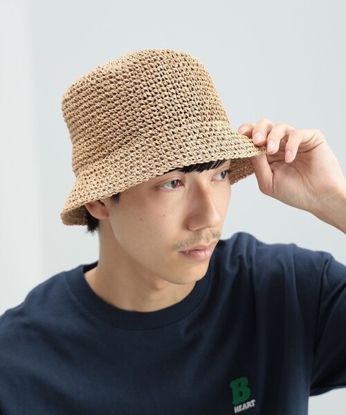 BEAMS HEART（ビームス ハート） 帽子 ハット BEAMS HEART / コマ編み