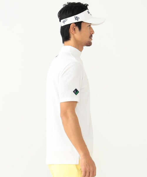 tシャツ Tシャツ メンズ 「MEN」BEAMS GOLF PURPLE LABEL / スフィダンテ プラスリッチ モックネックシャツ（ホワイト）｜zozo｜05