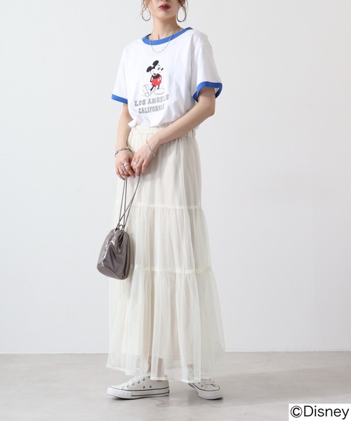 Disney tシャツ DISNEY リンガーTEE メンズ レディース
