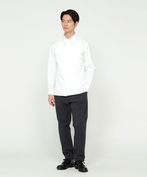 MARGARET HOWELL」 長袖シャツ LARGE ホワイト メンズ : 79961302 