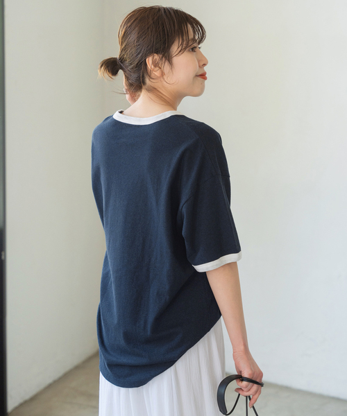 Spick＆Span tシャツ Tシャツ MUCCI / ムッチ リンガーTee CS21