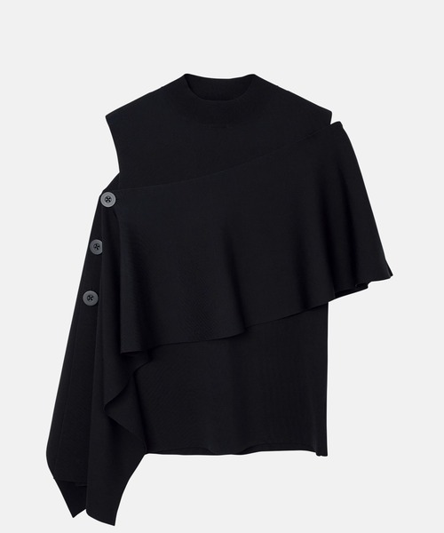 ニット フレアケープハイゲージニット / Flair Cape High Gauge Knit 